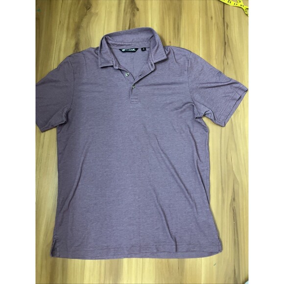 TRAVIS MATHEW Men’s Polo Shirt Short Sleeve Costa Rica Resort Purple Size Medium - Picture 4 of 9